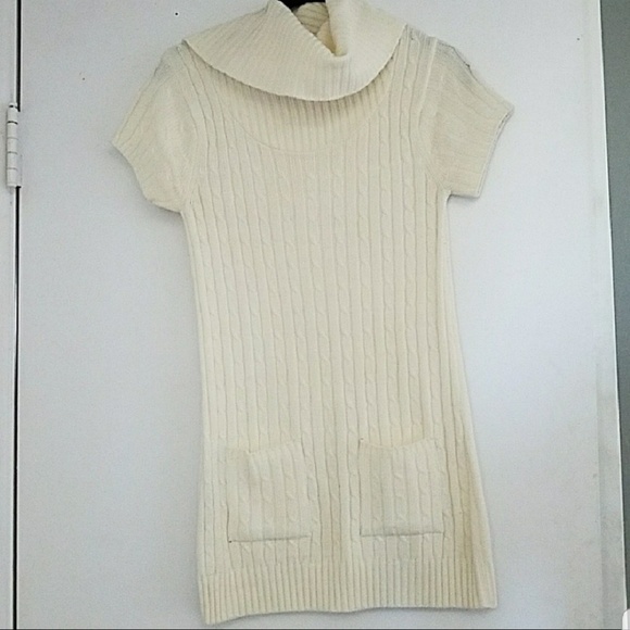 Turtle Neck Knit Sweater Dress - Picture 2 of 5